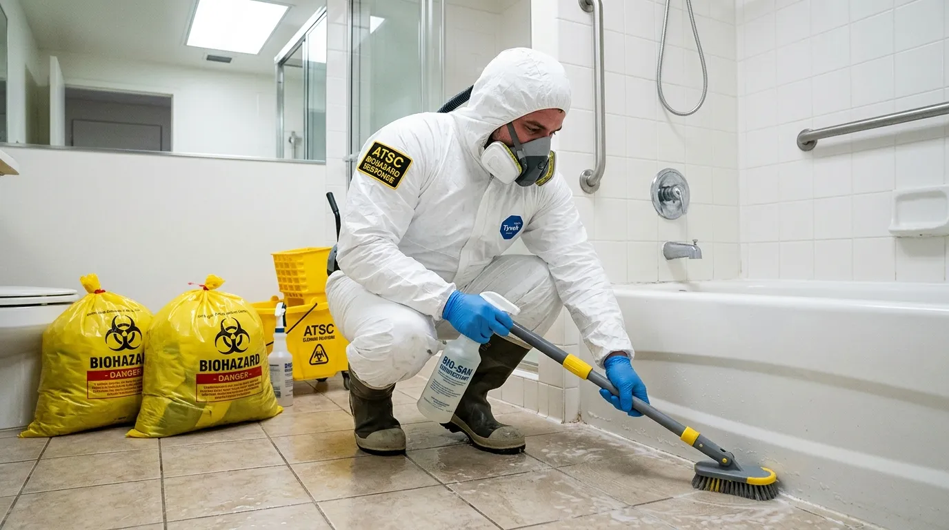 Decontamination equipment deployed for Blood Cleanup in Tustin Legacy